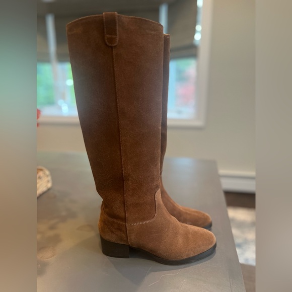Like New J. Crew Brown Suede Knee high Boots - Size 7 - Picture 5 of 6